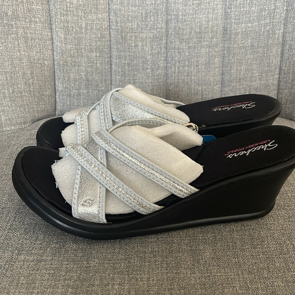 Skechers Women's Rumblers Wedge Sandal - Picture 3 of 6